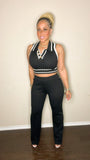 Model wearing Black / White 2pc from Keeping It Posh Boutique