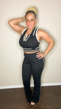 Model wearing Black / White 2pc from Keeping It Posh Boutique